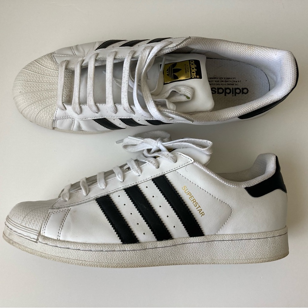 adidas Superstar Mens Shoes 12 C77124 Sneakers Deadlock White Originals Leather